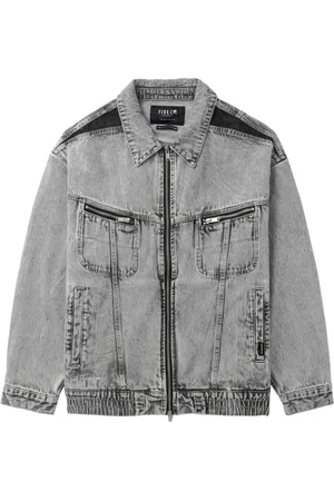 FIVE CM Giacca denim con zip