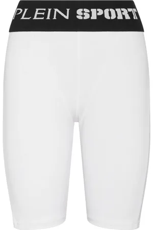 Philipp Plein Shorts da ciclismo con banda logo