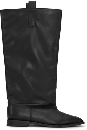 Ganni Stivali Western Loose Flat Tubular