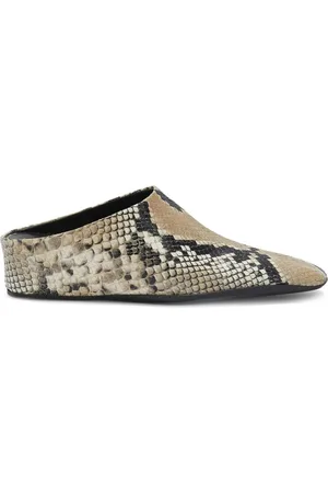 Jil Sander Mules effetto pelle di serpente