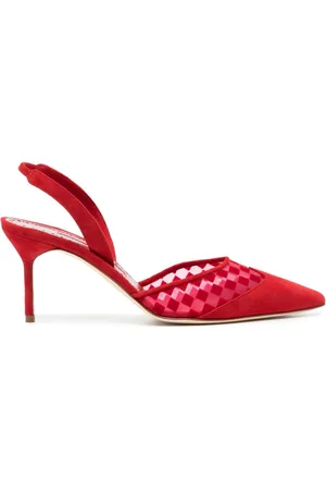 Manolo Blahnik Pumps Mingosli 70mm con cinturino posteriore