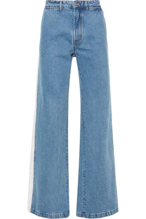 WALES BONNER Jeans a gamba ampia