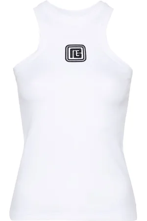 Balmain Top con ricamo