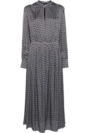 HUGO BOSS Abito midi con monogramma