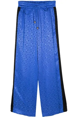 Roberto Cavalli Pantaloni dritti con effetto jacquard