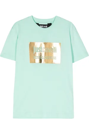 Roberto Cavalli T-shirt con logo goffrato