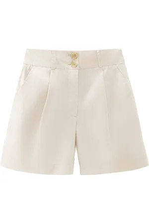 Woolrich Shorts a vita alta con pieghe