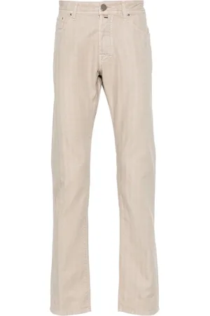 Jacob Cohen Pantaloni con motivo spigato