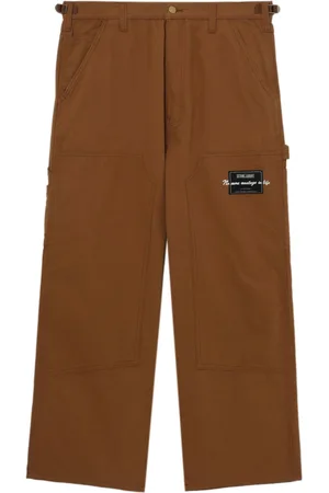 Izzue Pantaloni a gamba ampia con applicazione