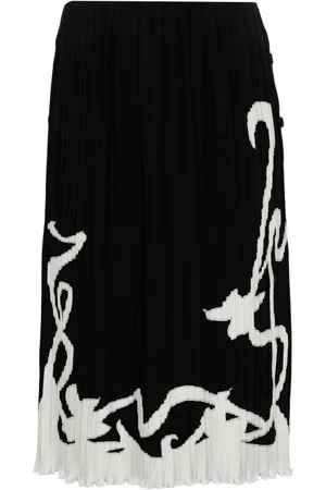 Lanvin Gonna plissettata bicolore