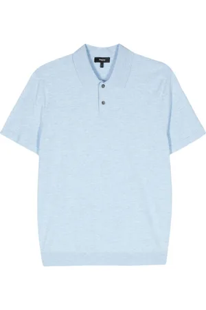 THEORY Polo a maniche lunghe con effetto mélange