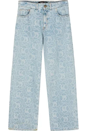 Roberto Cavalli Pantaloni dritti con motivo jacquard