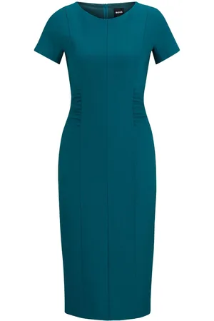 HUGO BOSS Abito midi con ruches
