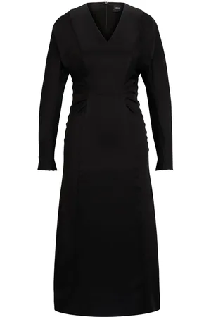 HUGO BOSS Abito midi con scollo a V