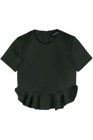 Cynthia Rowley Top crop con ruches Astro