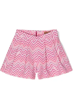 Missoni Shorts a zigzag con pieghe