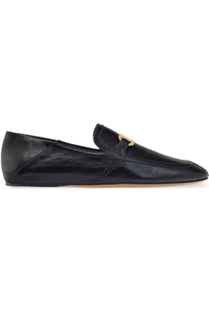 Salvatore Ferragamo Mocassini in pelle con placca logo