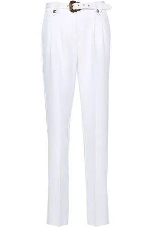 VERSACE Pantaloni Baroque Buckle affusolati