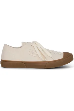 Ganni Sneakers in cotone biologico con ricamo