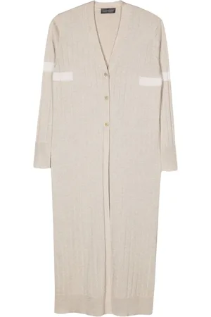 LORENA ANTONIAZZI Cardigan lungo a coste