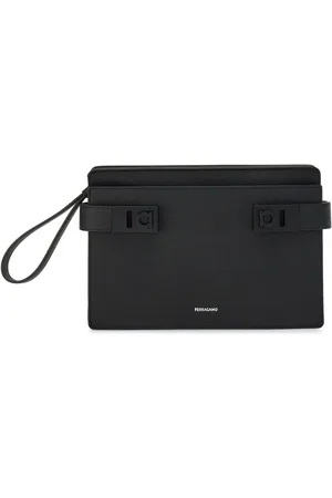 Salvatore Ferragamo Clutch con fibbia Gancini
