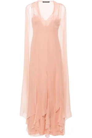 Alberta Ferretti Abito lungo con ruches
