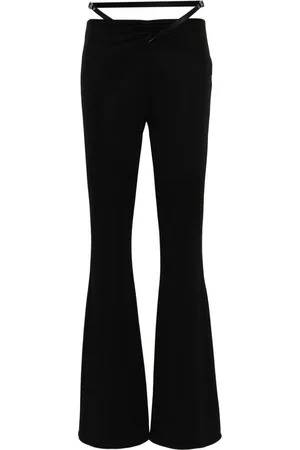 Courrèges Pantaloni svasati con cintura