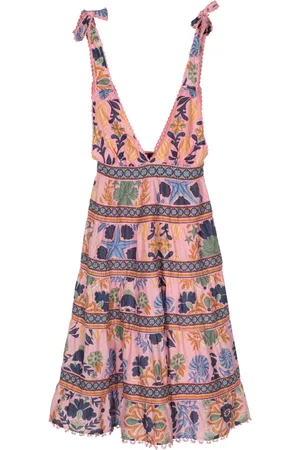 Farm Rio Abito con stampa Seashell Tapestry