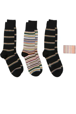 Paul Smith Set Artist Stripe con portacarte e 4 paia di calzini