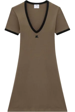 Courrèges Abito corto con scollo a V