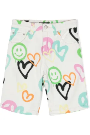 Molo Shorts denim Art con stampa graffiti