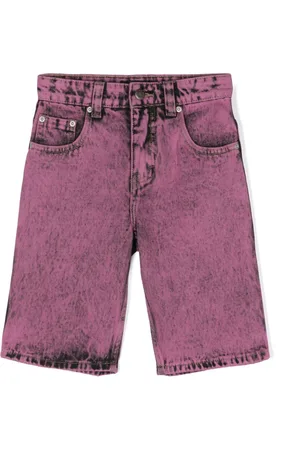 Molo Shorts Art denim con stampa