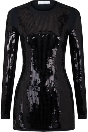 Paco rabanne Abito a maniche lunghe con paillettes