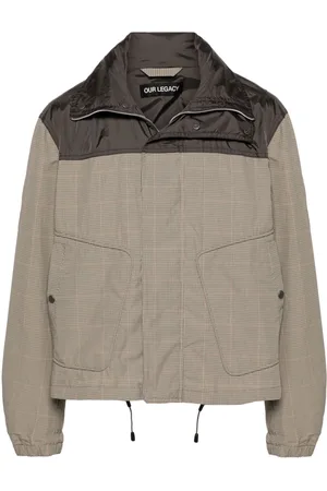 OUR LEGACY Giacca Shigatsu a quadri con cappuccio