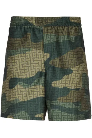 Balmain Shorts con stampa monogramma