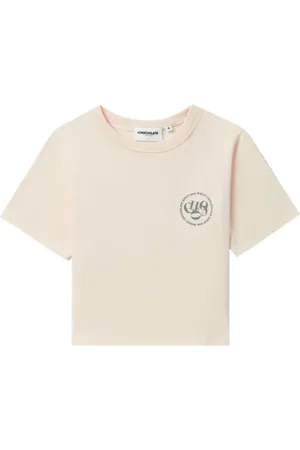 Chocoolate T-shirt crop con stampa