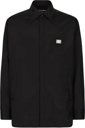 Dolce & Gabbana Giacca-camicia con placca logo