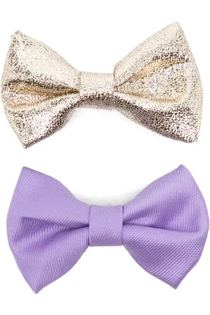 HUCKLEBONES LONDON Set di due fermagli con fiocco