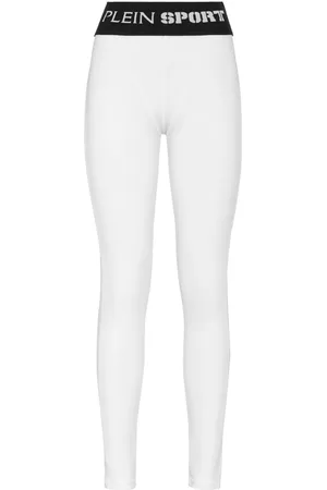 Philipp Plein Leggings con banda logo