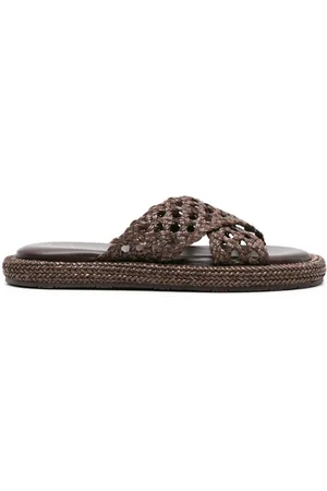 Casadei Sandali slides con design intrecciato
