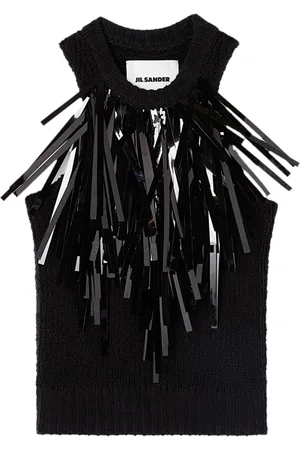 Jil Sander Top con frange