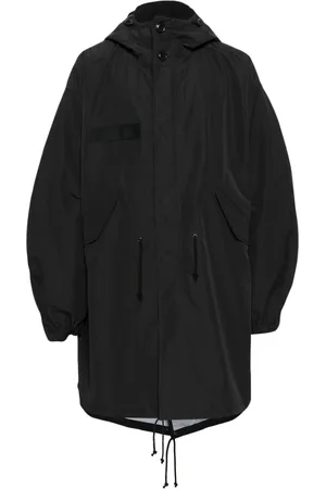 JUNYA WATANABE Drop-shoulder hooded parka coat