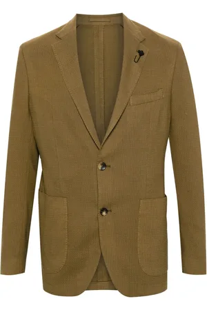 LARDINI Blazer monopetto con revers a lancia