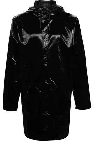 Rains Parka cerato con cappuccio
