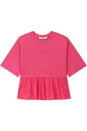 Msgm T-shirt con ruches