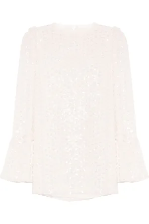 Needle & Thread Blusa Raindrop con paillettes