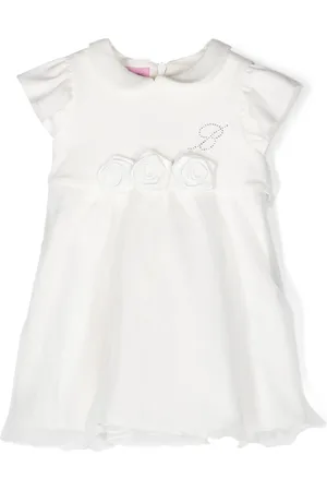 MISS BLUMARINE Abito a fiori con strass