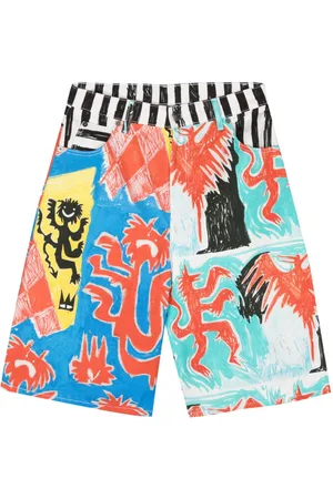Charles Jeffrey Loverboy Shorts denim con stampa