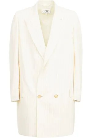Maison Margiela Blazer oversize gessato doppiopetto