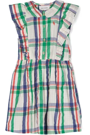 Bobo Choses Abito Madras con ruches